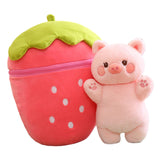 Maxbell Cute Strawberry Plush Doll Strawberry Plush Pillow for Valentine Day Kids