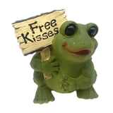 Maxbell Resin Frog Figurine Micro Landscape Outdoor Statue for Garden Backyard Patio Style A