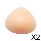 Maxbell 2xTriangle Silicone Chest Form Crossdresser Mastectomy Transgender Cosplay