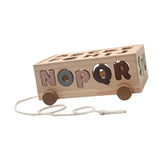 Wooden Stacking Toy Puzzle Building Blocks for Kids Preschool Birthday Gifts letters