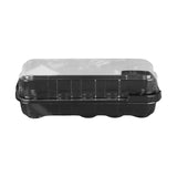 Maxbell Seed Propagator Tray 10 Holes Windowsill Tray with Cover for Backyard Garden Black