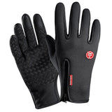 Maxbell Maxbell Nylon Windproof Fishing Hunting Cycling Gloves Winter Warm Gloves Black M