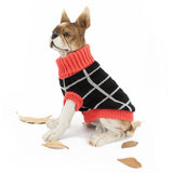 Maxbell Maxbell Colorful Grid Design Pet Knitted Sweater Winter Keep Warm Apparel Outfit S
