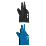 Maxbell 2pc Black & Blue Spandex Snooker Billiard Pool Cue Right Three Finger Glove