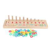 Maxbell Maxbell Kids Educational Toys Color Number Counting Stacker Montessori Board Style 1