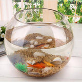 Maxbell Maxbell Round Transparent Crystal Glass Bowl Clear Sphere Vase Fish Tank Water