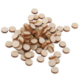 Maxbell 8xUnfinished wood circles Round Shape Pieces For Scrapbooking 100pcs 10mm