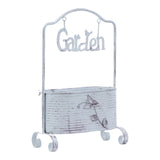 Maxbell Iron Planter Pot Planter Stand Metal Planter Basket for Garden Balcony Patio White