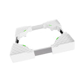 Maxbell Washing Machine Base Low Noise Fridge Undercarriage Stand Bracket for Dryers White