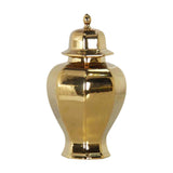 Maxbell Ceramic Covered Jar Vase Porcelain Ginger Jar for Floral Livingroom Weddings