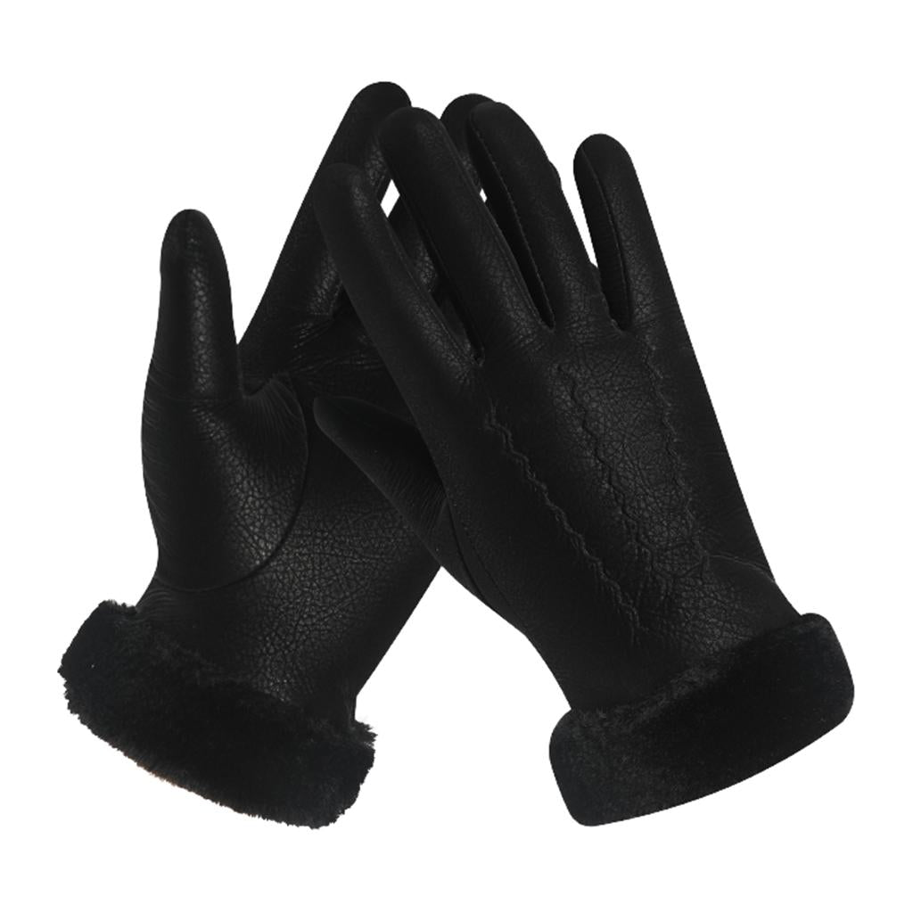 Maxbell Maxbell Windproof Cycling Gloves Winter Warm Touch Screen Gloves Women Black