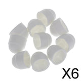 Maxbell 6x10pcs M8 13*15 White Dome Bolt Nut Protection Caps Cover Hexagon Screws