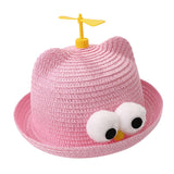 Maxbell Child Sun Hat Breathable Lightweight Cute Sunhat Kid Beach Hat Fisherman Cap PInk