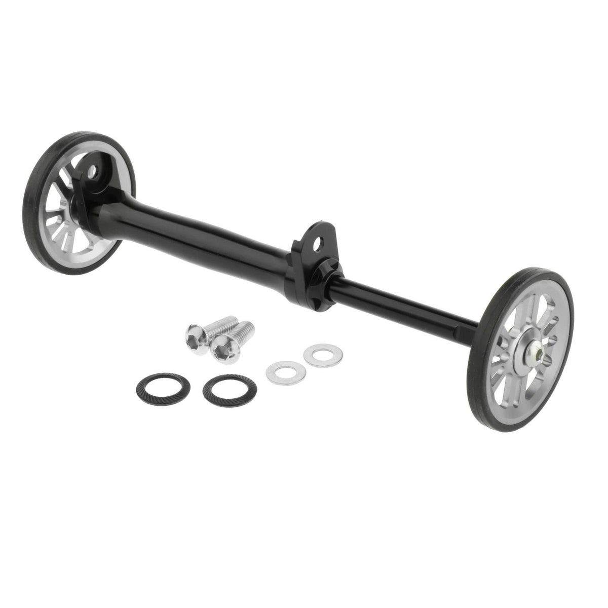 Maxbell Maxbell Folding Bike Easy Wheels Extension Rod for Brompton Bike Black titanium