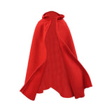 Maxbell 1/6 Male Hoodie Cloak Retro Long Cape for 12inch Male Figures Body Accessory Red