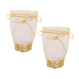 Maxbell 2Pcs Wedding Candy Bags Portable Gift Bags for Celebration Holiday Christmas Heart Base