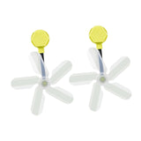 Maxbell Air Conditioner Deflector Women Wind Guide Fan for Office Study Room Library Yellow 2pcs