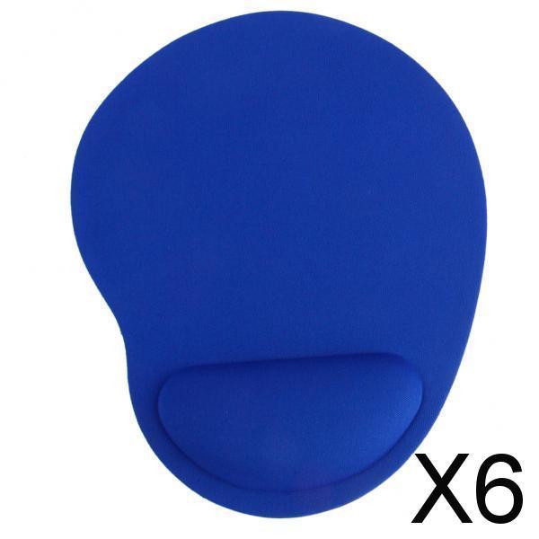 Maxbell 6xBlue Wrist Rest Mouse Mat Pad