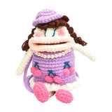 Maxbell Knit Doll Crossbody Bag Cute Handmade Crochet Shoulder Purse for Women Girls