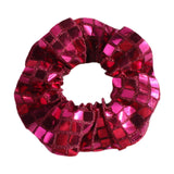 Maxbell Women Hair Scrunchie Sequin Hair Loop Shiny Fashion Mirror Elastic Hair Band