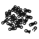 Maxbell 20pcs Paracord Bracelet 5mm Cord Side Release Buckle Survival Plastic Clip