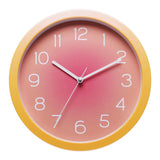 Maxbell Wall Clock Simple Easy Read Hanging Clock for Bedroom Kitchen Dining Room Orange