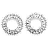 Maxbell Copper Ear Plug Gauges Flesh Tunnel Hollow Flower Ear Stretchers 20mm Silver - Aladdin Shoppers
