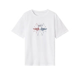 Maxbell Maxbell Womens T Shirt Summer Soft Basic Tee Shirt for Daily Wear Vacation Traveling XL White