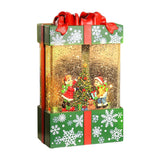 Maxbell Musical Snowglobe Gift Box Christmas Music Box for Living Room Cafes Holiday Children and tree