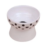 Elevated Cat Food Bowl Pet for Small Dog Ceramic Raised Tilted Pet Feeder - Aladdin Shoppers