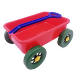 Pretend Play Wagon Toy Beach Activities Pull Car Toy for Indoor Seaside Yard Red