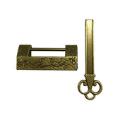 Maxbell Retro Chinese Old Style Carved Bird/Password Padlock Lock with Key for Case