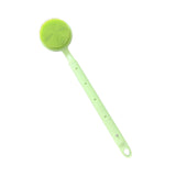 Maxbell Shower Brush Double Side Silicone Bristles Back Scrubber for Household Elder Green