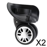 Maxbell 2x1 Pair Universal Swivel Replacement Wheel Luggage Suitcase Caster Small Size