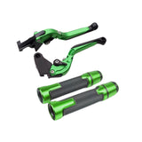 Maxbell Motorcycle Clutch Brake Levers Set Stable Performance Easily Install Folding Green