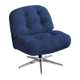 Maxbell Armless Office Chair Modern Soft Reading Chair for Make up Bedroom Apartment