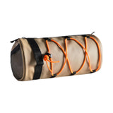 Maxbell Bike Handlebar Bag Oxford Cloth Portable Front Bag for Outdoor Hiking Travel Light Brown