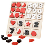 Maxbell Montessori Number Geometry Game Children Early Education for Kids Girls Boys
