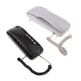 Maxbell 2 Pieces Corded Phone Wall Line Telephone Home Office Business White + Black