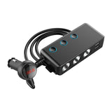 Maxbell Car Charger Cigarette Lighter Adapter 3 Socket Splitter LED Display
