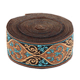 Maxbell 2 Pieces 5 Meters Jacquard Trim Sew Ribbon Fabric Ribbons for Sewing