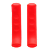 Maxbell Maxbell Universal Soft Silicone Nonskid Coloured Brake Lever Grips Protectors Covers Red