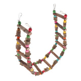 Maxbell Pet Bird Parrot Toy Wooden Ladder Bridge Swings Hanging Ladders 100cm - Aladdin Shoppers