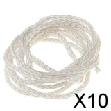 Maxbell 10x7N OCC Copper Wire, DIY HiFi Audio Cable for Earphone 2m Silver