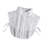 Maxbell Women False Collar Half Shirt Blouse Top Collar for Apparel Dress Daily Wear White