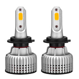 Maxbell Maxbell 2pcs Car COB Chip LED Front Lamp Headlamp Bulbs 36W 9-32V 3000K Yellow H7