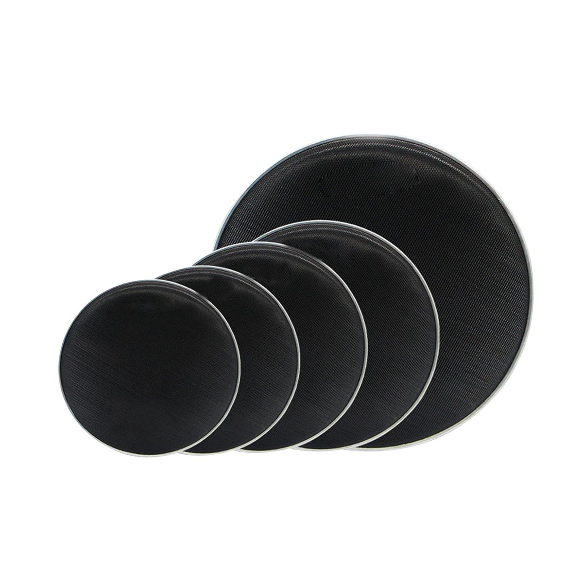 Maxbell 5x Drum Silent Mute Drum Pad Double Sided Silent Drum Pad for Drum Players 10 12 14 16 22in
