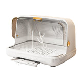 Maxbell Baby Bottle Drying Rack Nursing Bottle Storage Box for Home Cups Accessories White Medium