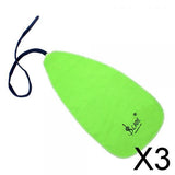 Maxbell 3xLADE Cleaning Cloth aus Artificial chamois for Wind Music Instruments Green