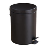 Maxbell Trash Can with Lid Dustbin Step on Trash Can for Kitchen Narrow Space Office Black